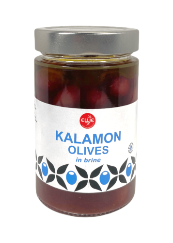 Olives de Kalamata noires naturelles en bocal ELLIE 190 g net
