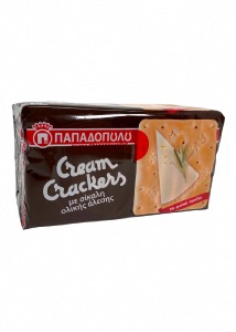 Cream Crackers  la farine complte et au levain PAPADOPOULOU 175 g