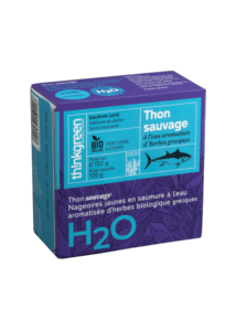 Thon sauvage  l'eau aromatise d'herbes BIO ThinkGreen 150 g