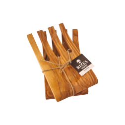 Set de mains pour la salade en bois d'olivier RIZES 17x2 cm