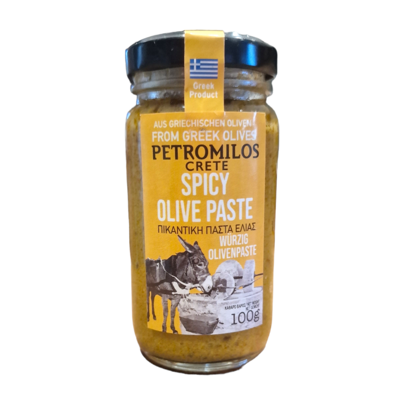 Tapenade d'olives vertes aux piments PETROMILOS 100 g