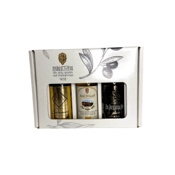 Coffret de dégustation d'Huile et de Vinaigres du Monastère d'Agia Triada 3x100ml