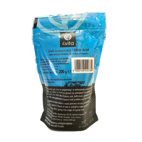 Ksino "xino" - Acide citrique pour la cuisine 4VITA 200 g