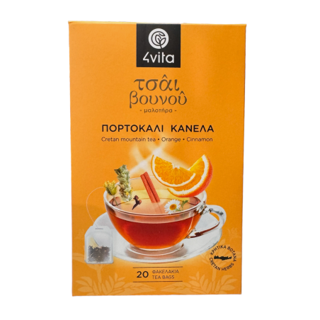 Thé des montagnes Orange Cannelle 4VITA en sachets 20x1,5g