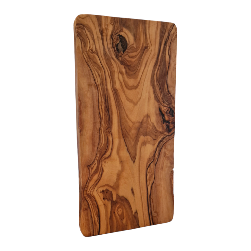 Planche à découper en bois d’olivier rectangulaire RIZES 25 x 12 cm