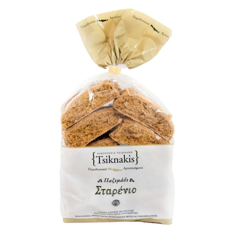 Biscottes de blé complet au levain en grand format TSIKNAKIS 700 g