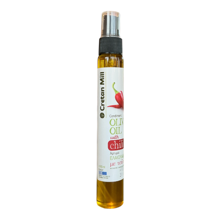 Huile d'Olive aux piments en spray CRETAN MILL 60 ml
