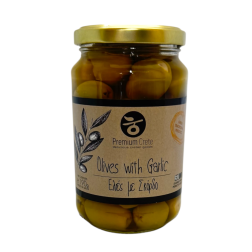 Olives vertes farcies à l'ail en bocal PREMIUM CRETE 190 g net