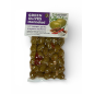 Olives grecques vertes Atlas marinées poivron ail origan et boukovo FILEMA 250 g