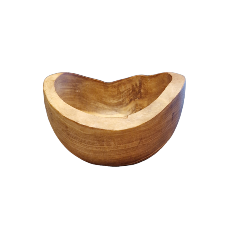 Bol rustique en bois d’olivier RIZES 10 cm