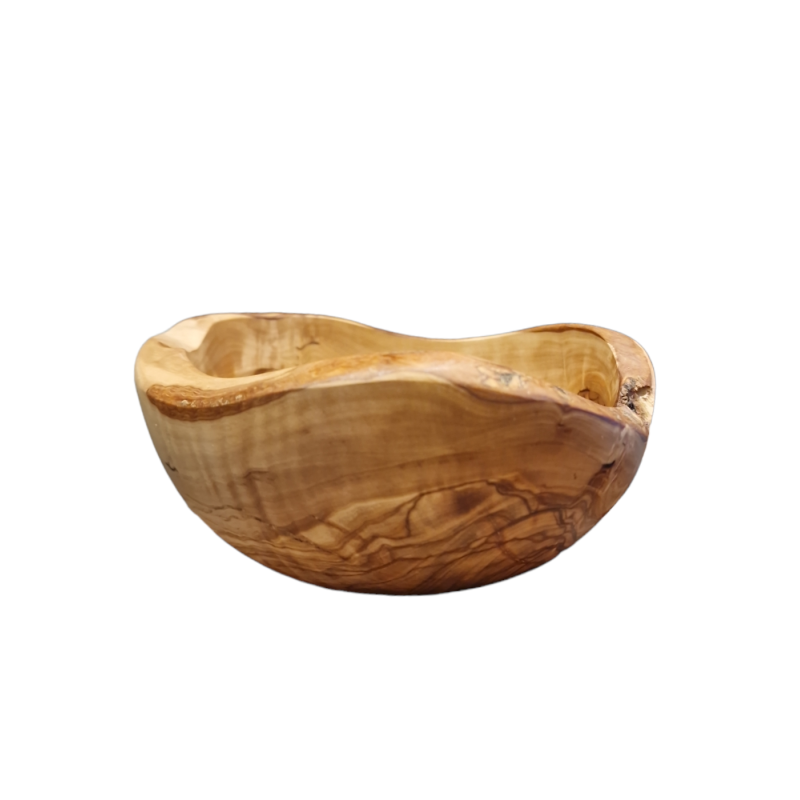 Bol rustique en bois d’olivier RIZES 14 cm
