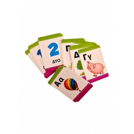 52 cartes éducatives pour l'apprentissage des numéros, des couleurs, des lettres