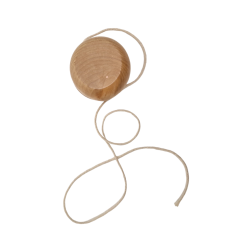 Yoyo en bois naturel 5x3 cm