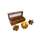 Set de 3 puzzles en bois 17x7x7 cm Set de 3 puzzles en bois 17x7x7 cm