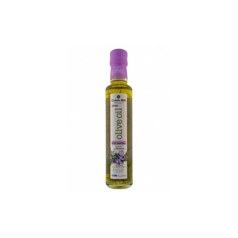 Huile d’olive vierge extra infusée au romarin CRETAN MILL 250 ml Huile d’olive vierge extra infusée au romarin CRETAN MILL 250 ml