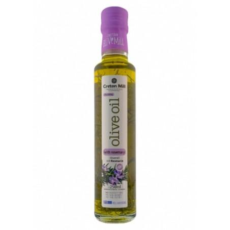 Huile d’olive vierge extra infusée au romarin CRETAN MILL 250 ml