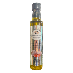 Huile d'olive vierge extra infusée à l'ail SAVOUIDAKIS en bouteille 250 ml