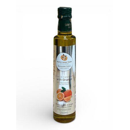 Huile d’olive vierge extra infusée à l'orange SAVOUIDAKIS 250 ml