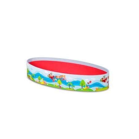 Corbeille ovale carton DECOR JOYEUSES PAQUES 23x10x4 cm