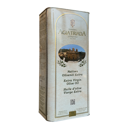 Huile d'olive vierge extra de Crète - Monastère AGIA TRIADA bidon 5 l