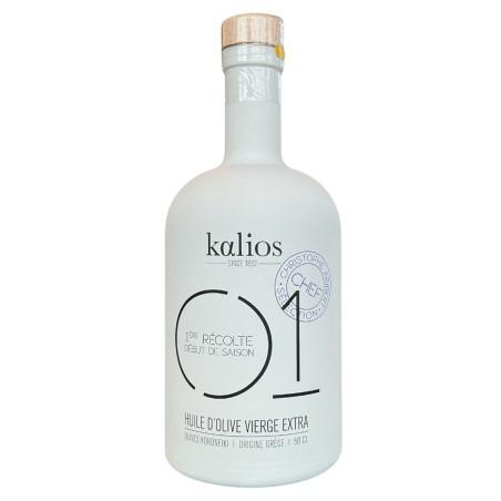 Huile d’olive KALIOS 01 Chef Christophe Aribert Récolte début de saison 500 ml