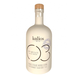 Huile d’olive KALIOS 03 Cheffe Amandine chaignot Récolte fin de saison 500 ml