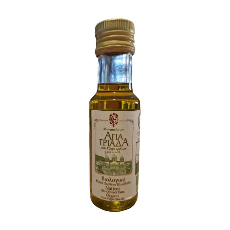 Huile d'olive vierge extra BIO AGIA TRIADA en bouteille 100 ml