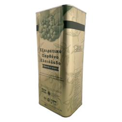 Bidon d'huile d'olive en fer rectangulaire de 5 l à remplir