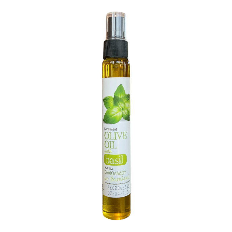 Huile d'Olive au basilic en spray 60 ml