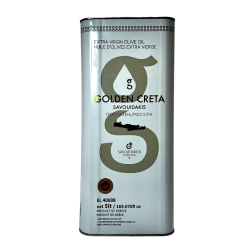 Huile d'olive vierge extra AOP SITIA LASITHIOU de Crète GOLDEN CRETA SAVOUIDAKIS en bidon 5 l