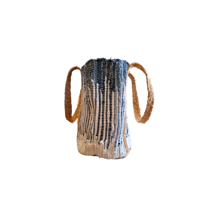Sac tissé en coton Subtiles Nuances de Bleu RIZES 50x40 cm