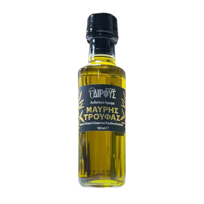 Huile d’olive extra vierge à la truffe noire de Grèce DIRFIS 100 ml Huile d’olive extra vierge à la truffe noire de Grèce DIRFIS 100 ml