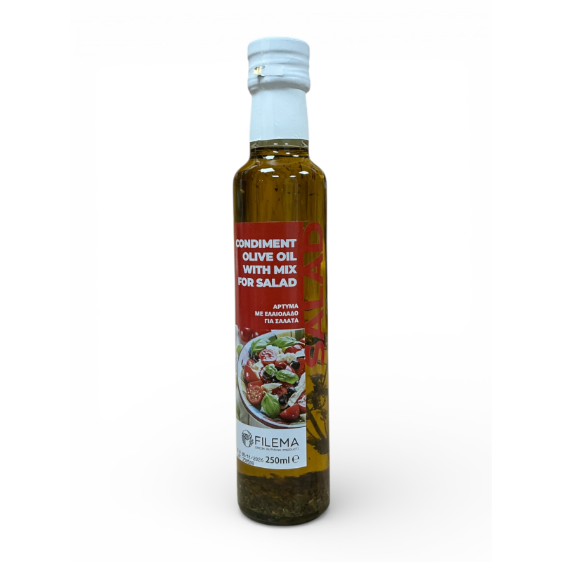 Huile d’olive infusée pour salade FILEMA 250 ml