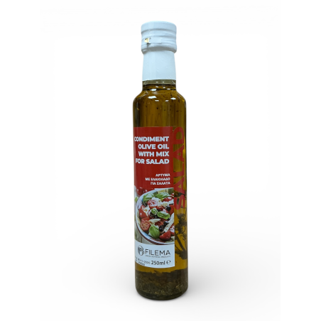 Huile d’olive infusée pour salade FILEMA 250 ml