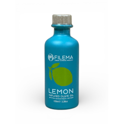 Huile d’olive infusée au citron de Crète FILEMA bouteille céramique 100 ml