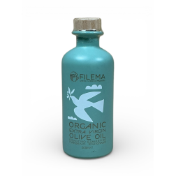 Huile d’olive vierge extra BIO de Crète FILEMA bouteille céramique 200 ml