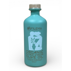 Huile d’olive vierge extra BIO de Crète FILEMA bouteille céramique 500 ml