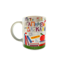 Tasse en porcelaine blanche "Meilleure Maîtresse - Efcharisto" 320ml