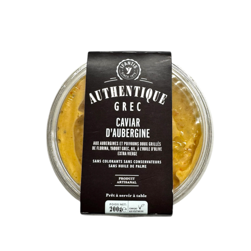 Tartinade caviar d'aubergine AUTHENTIQUE GREC BY IFANTIS 200 g Tartinade caviar d'aubergine AUTHENTIQUE GREC BY IFANTIS 200 g