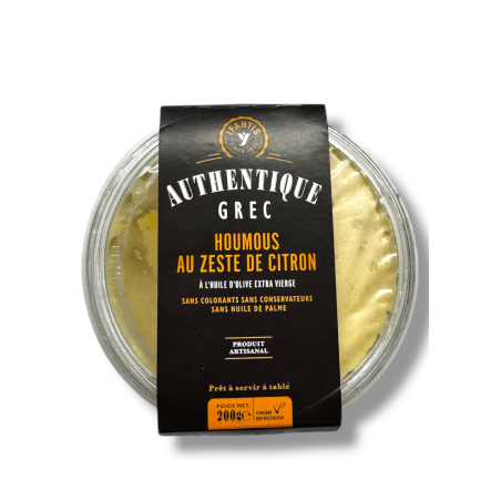 Tartinade Houmous au zeste de citron AUTHENTIQUE GREC BY IFANTIS 200 g