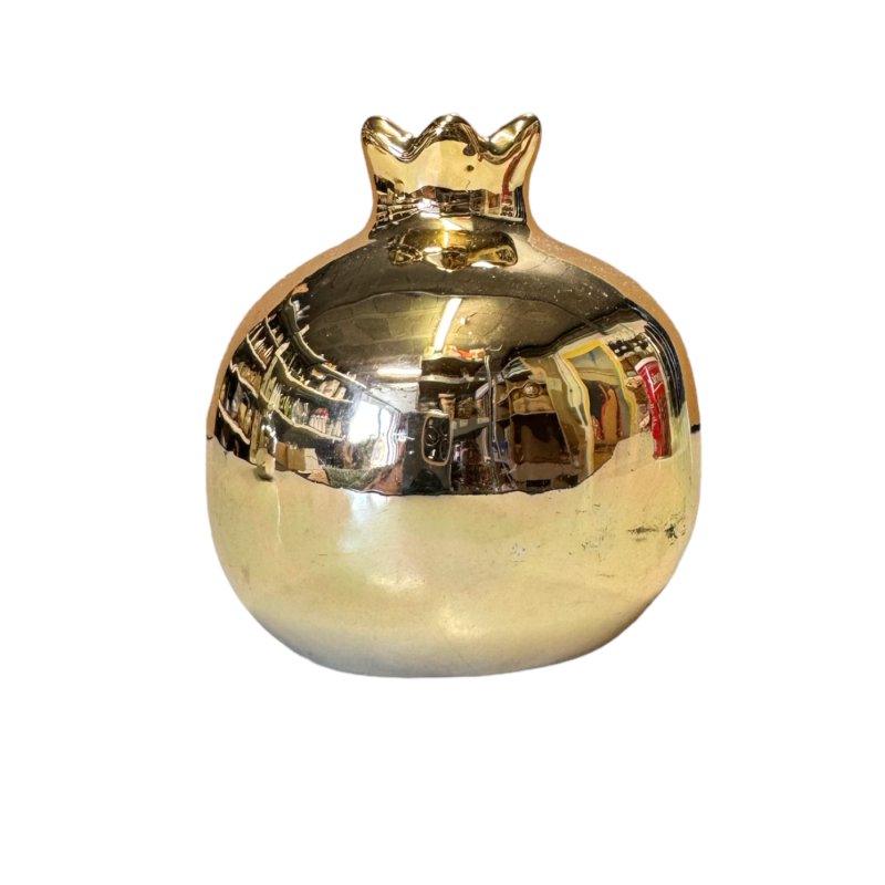 Décoration Grenade en céramique doré Décoration Grenade en céramique doré