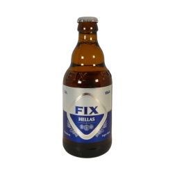 Bière blonde grecque FIX 5% vol bouteille 330 ml