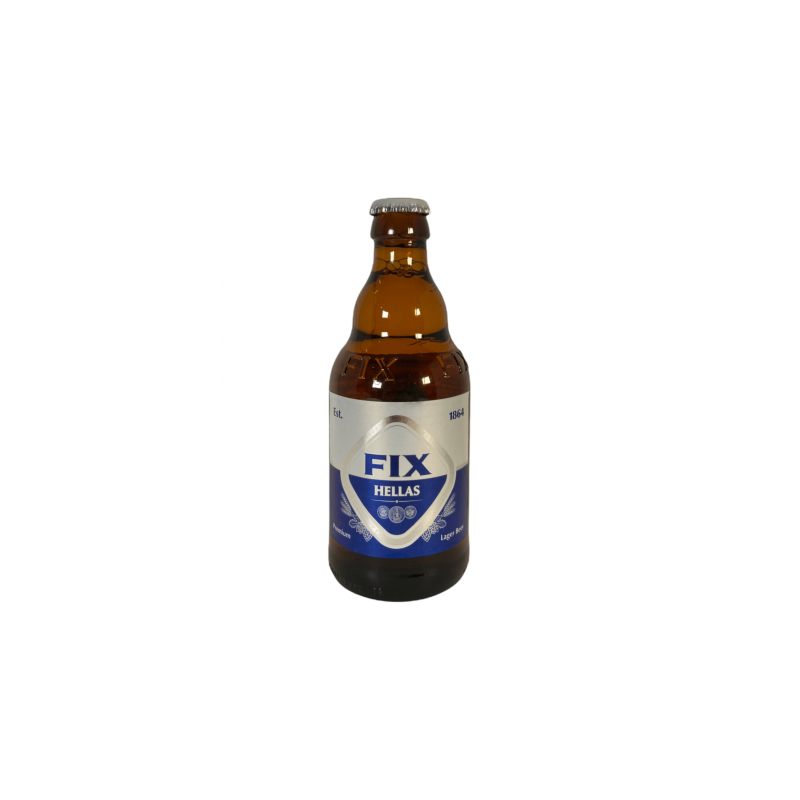 Bière blonde grecque FIX 5% vol bouteille 330 ml Bière blonde grecque FIX 5% vol bouteille 330 ml