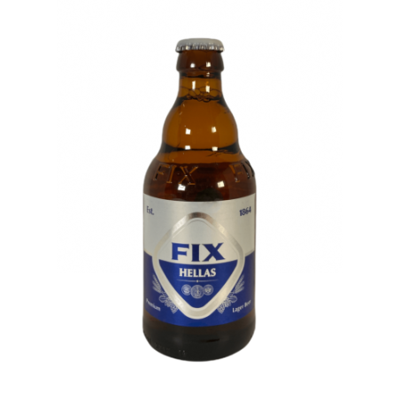 Bière blonde grecque FIX 5% vol bouteille 330 ml