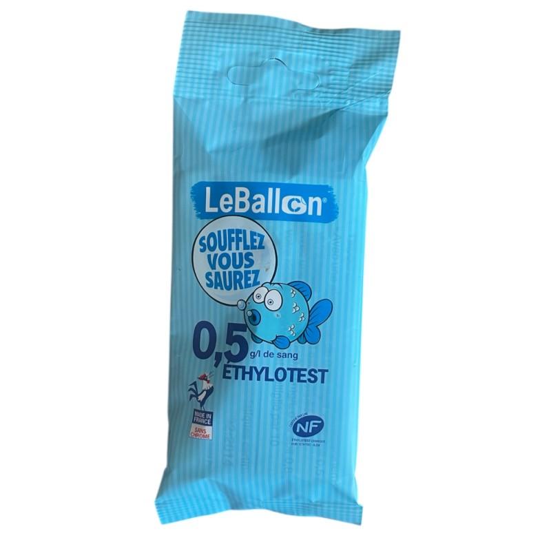Éthylotest sans chrome LE BALLON 0.5/l de sang Norme NF