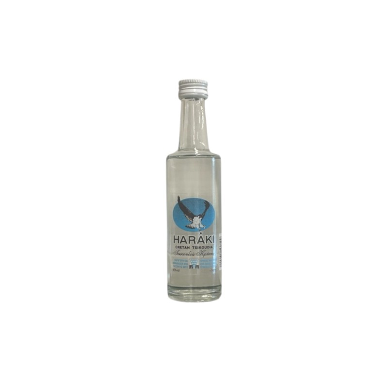 Raki de Crète HARAKI 50 ml bouteille 40% vol Raki de Crète HARAKI 50 ml bouteille 40% vol