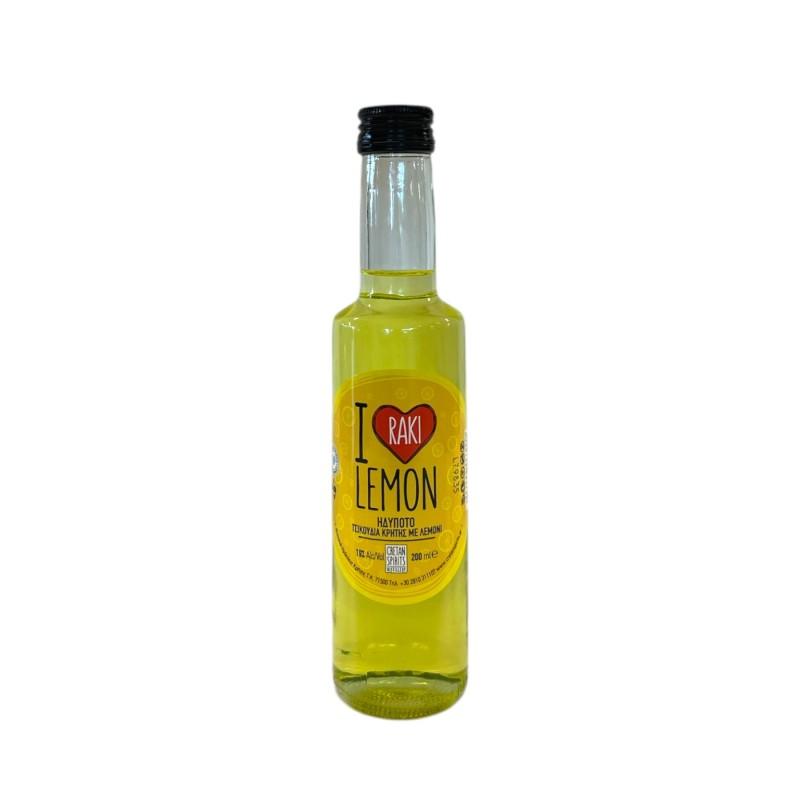 Liqueur I love RAKI au citron CRETAN SPIRIT 19 % vol 200 ml Liqueur I love RAKI au citron CRETAN SPIRIT 19 % vol 200 ml