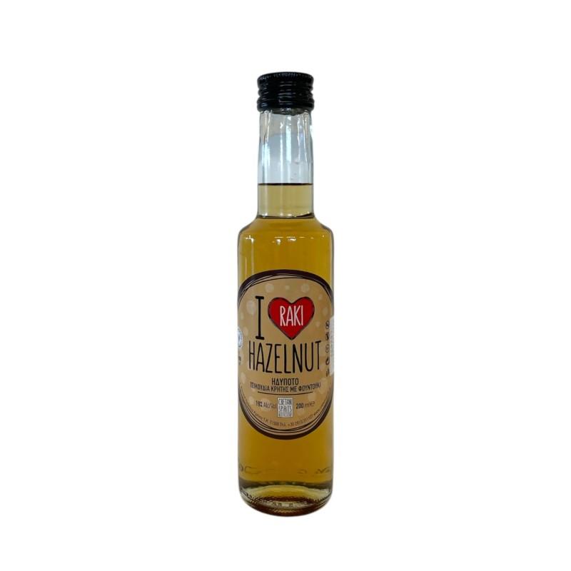 Liqueur I love RAKI à la noisette CRETAN SPIRIT 19 % vol 200 ml Liqueur I love RAKI à la noisette CRETAN SPIRIT 19 % vol 200 ml