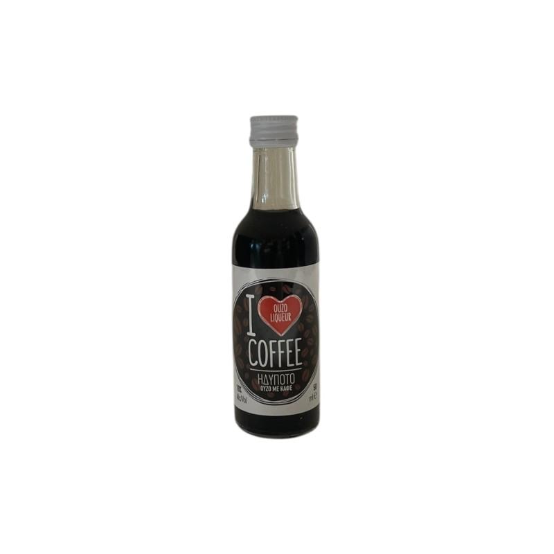 Liqueur I love RAKI au café CRETAN SPIRIT 19 % vol 50 ml Liqueur I love RAKI au café CRETAN SPIRIT 19 % vol 50 ml