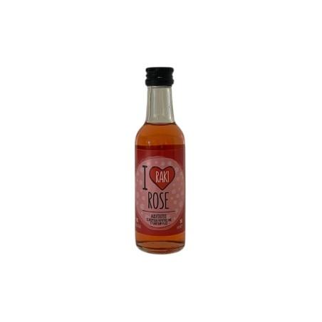 Liqueur I love RAKI à la rose CRETAN SPIRIT 19 % vol 50 ml